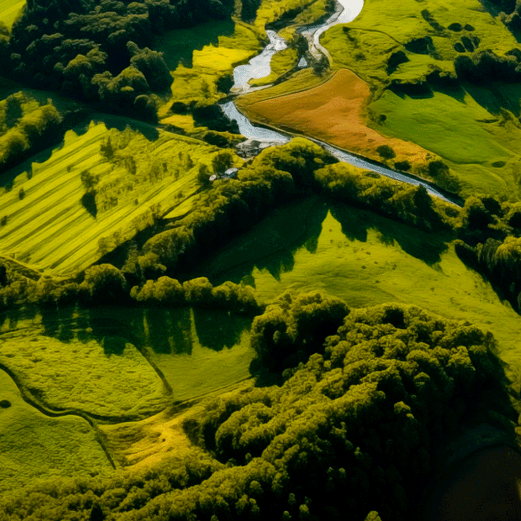 Paysage agricole fertile symbolisant l'intérêt du stockage du carbone dans le sol pour enrichir la terre